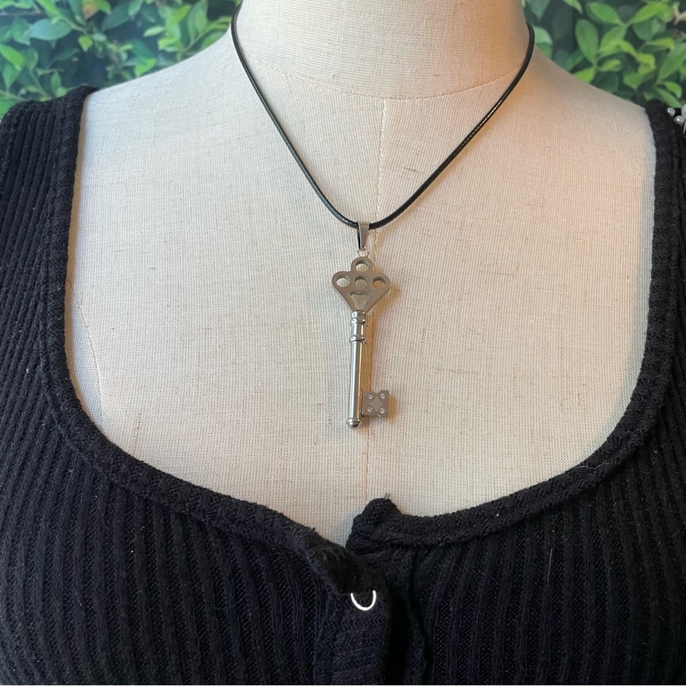 Silver Key Necklace